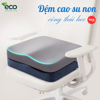 Đệm ngồi cao su non ECO siêu đàn hồi, thiết kế công thái học chống đau xương cụt, giảm đau ê mông
