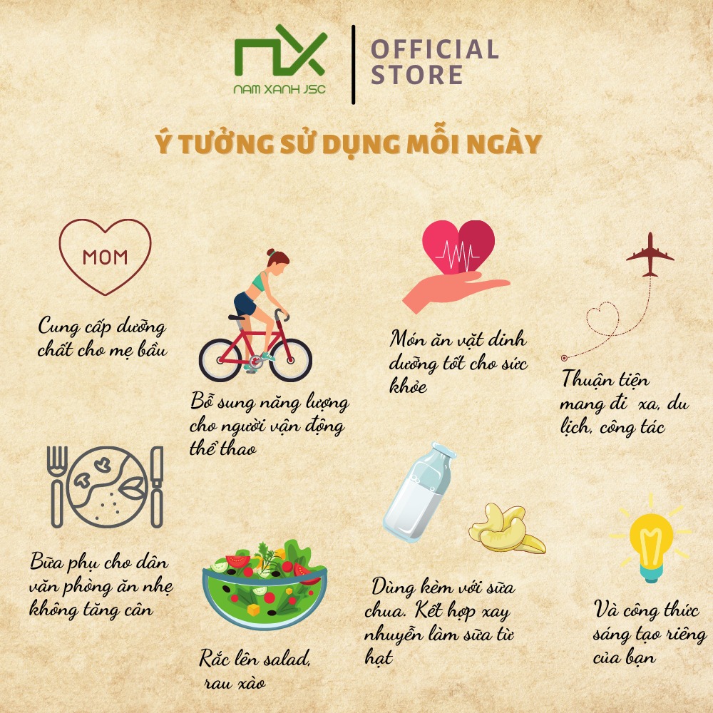 Ảnh Nam Xanh Hạt Điều Phủ Dừa Mật Ong Cashew Nuts Coconut Honey 2