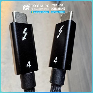 Cáp thunderbolt Cáp USB4 USB-C to C 240W – Sạc Siêu Nhanh, Truyền Tốc Độ 40Gbps, Chuẩn 8K Xuất Hình, dây dài 0.8m
