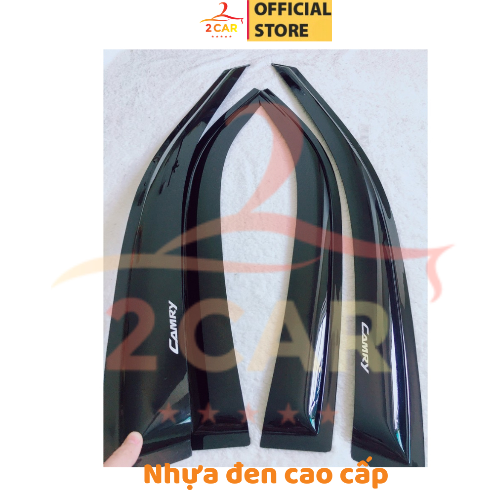 Vè che mưa xe Toyota Camry 2003-2024, 2025 nhựa ĐEN cao cấp