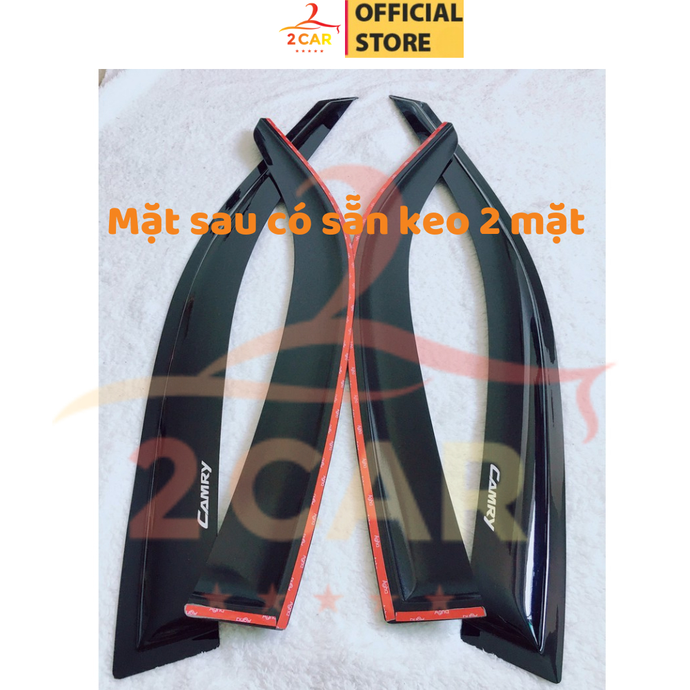 Vè che mưa xe Toyota Camry 2003-2024, 2025 nhựa ĐEN cao cấp