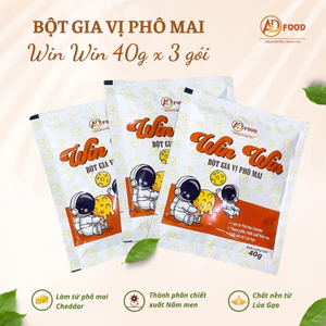 3 gói bột phô mai 40g WIN WIN ADFOOD tiện lợi thơm ngon dùng làm món sốt hoặc lắc phô mai