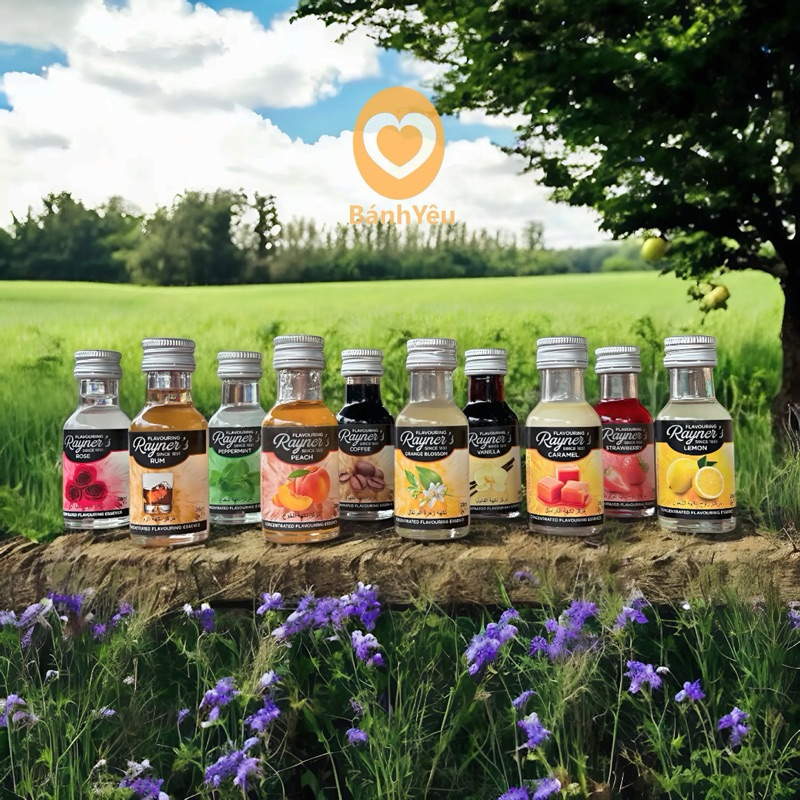 Tinh chất hương vanilla Rayners (cam, chanh, đào, rum, vani) Tự Chọn tạo mùi hương cho bánh,các món ăn(PLTC)