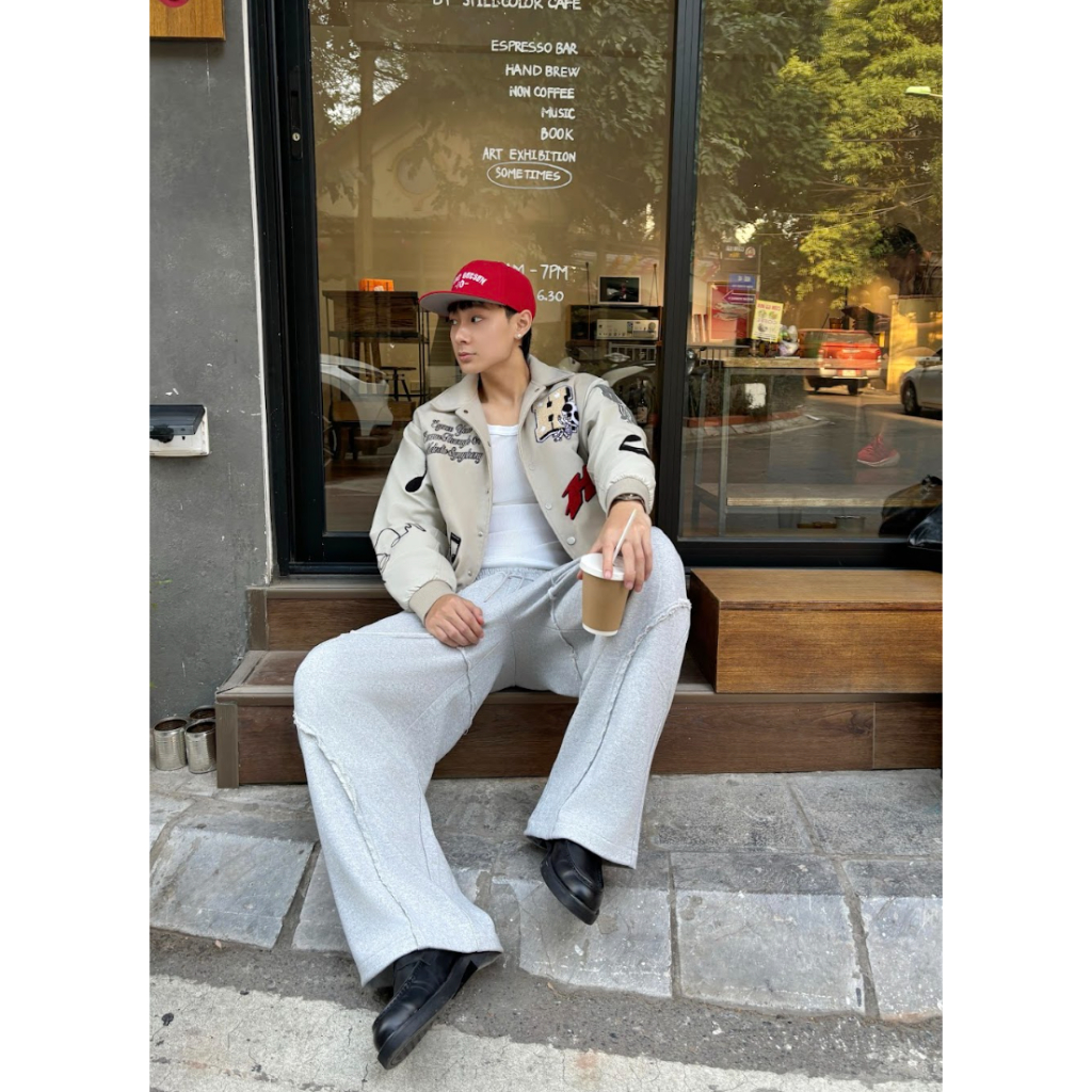 Ảnh ÁO KHOÁC TAY DÀI UNISEX DA PU PHỐI HADES OBSTREPEROUS VARSITY JACKET - HADES BRAND CHÍNH HÃNG 4