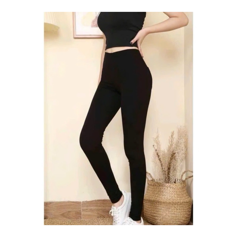quần legging nỉ đen
