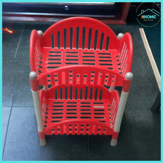 Kệ Nhựa Chữ Nhật 2, 3 Tầng Để Đồ Nhà Tắm, Phòng Bếp Đa Năng chắc chắn, Bền đẹp