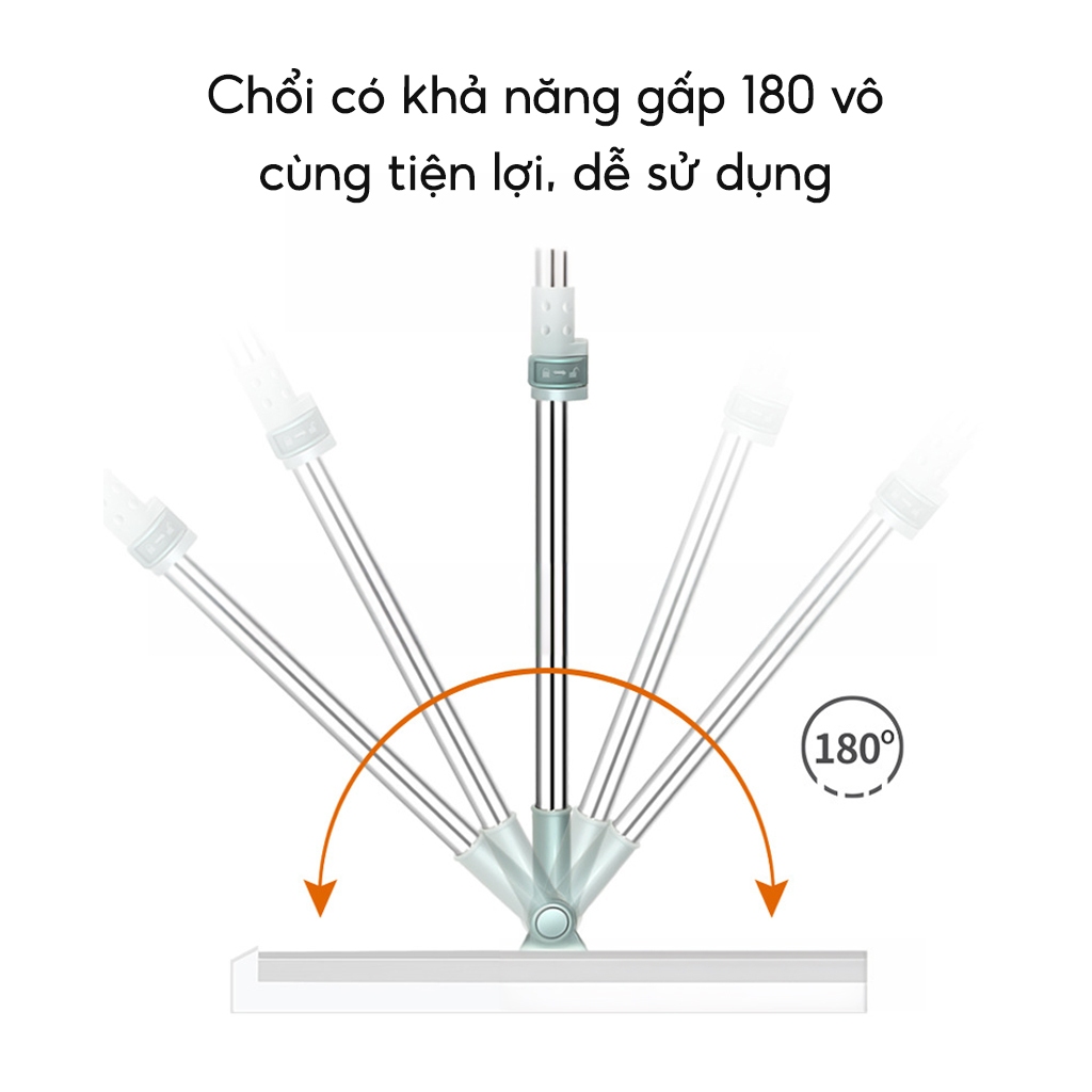 Chổi gạt nước sàn nhà tắm JYoohome Chổi quét nhà thông minh gạt sạch nhà tắm chống trượt đầu silicon