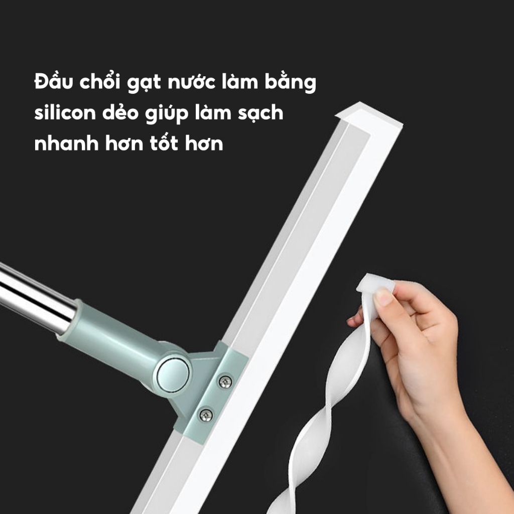 Chổi gạt nước sàn nhà tắm JYoohome Chổi quét nhà thông minh gạt sạch nhà tắm chống trượt đầu silicon