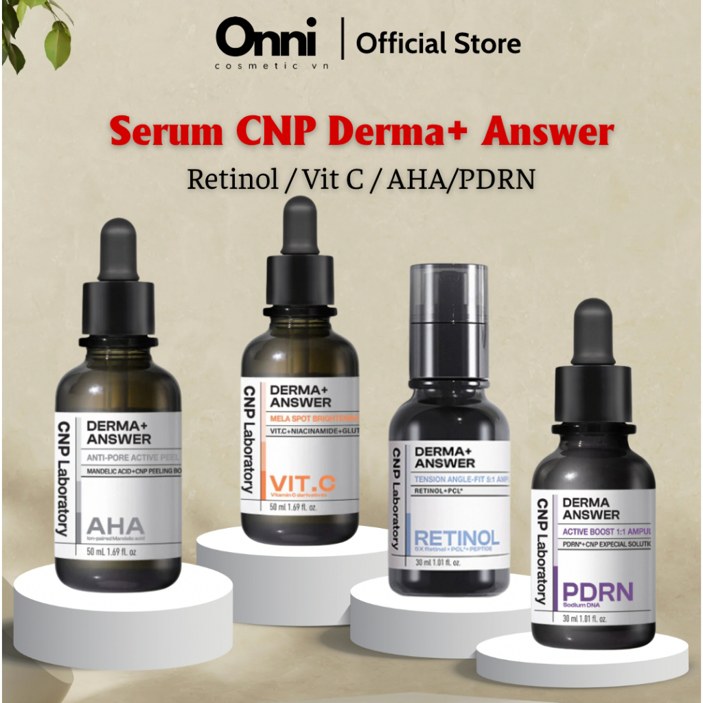 Serum CNP Derma Answer Vita C , PDRN, Retinol,AHA Hỗ trợ dưỡng trắng ...