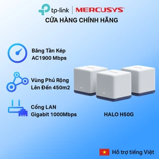 Hệ Thống Wifi Mesh Mercusys Halo H50G Dành Cho Gia Đình Chuẩn AC19