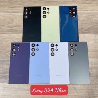 Lưng vỏ samsung s24 ultra 5g - nắp lưng - nắp pin - lưng kính có viền camera ngoài, viền lens, sam sung s928 - s9280