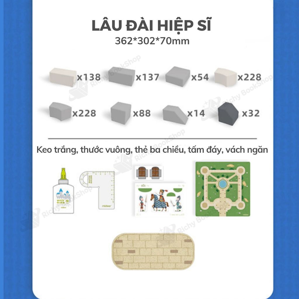 Đồ Chơi Xây Dựng Mideer Master Builder - Tái Hiện Công Trình Cổ Đại, Phát Triển Tư Duy & Sáng Tạo