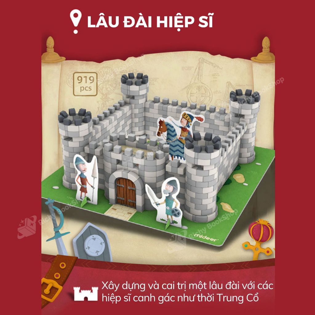 Đồ Chơi Xây Dựng Mideer Master Builder - Tái Hiện Công Trình Cổ Đại, Phát Triển Tư Duy & Sáng Tạo