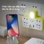 Ổ Cắm Điện 3 CHẤU Thông Minh Yosunlix Có Đèn Ngủ Ổ Điện 2 Chấu Cổng Sạc USB Chống Giật