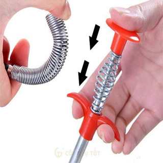 Dụng cụ gắp rác thông cống 90cm,cây thông cống móc rác đa năng