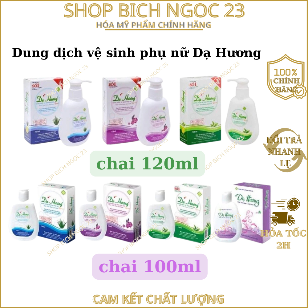 Dung dịch vệ sinh phụ nữ Dạ Hương 100ml/120ml