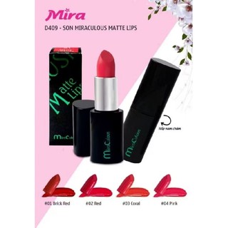 SON MÔI MỀM MỊN,KHÔNG KHÔ BẾT DƯỠNG ẨM MATTE MIRACULOUS D409