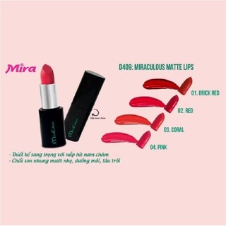 SON MÔI MỀM MỊN,KHÔNG KHÔ BẾT DƯỠNG ẨM MATTE MIRACULOUS D409
