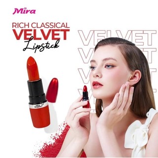 Son môi Mira Aroma Rich Classical Velvet với chất son nhung mịn, mướt mềm và giữ ẩm C433