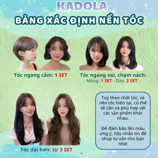 Thuốc bóc màu đen, bóc màu nhuộm đen, Tặng kèm oxi và dụng cụ - Thuốc Nhuộm Tóc Kadola Siêu Dưỡng
