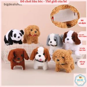 Con thú bông chó đốm, thỏ chạy pin biết đi, vẫy đuôi, biết kêu bibi cực Cute