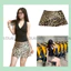 Chân váy chữ A mini skirt cạp trễ lụa 2 da màu trơn có lớp lót
