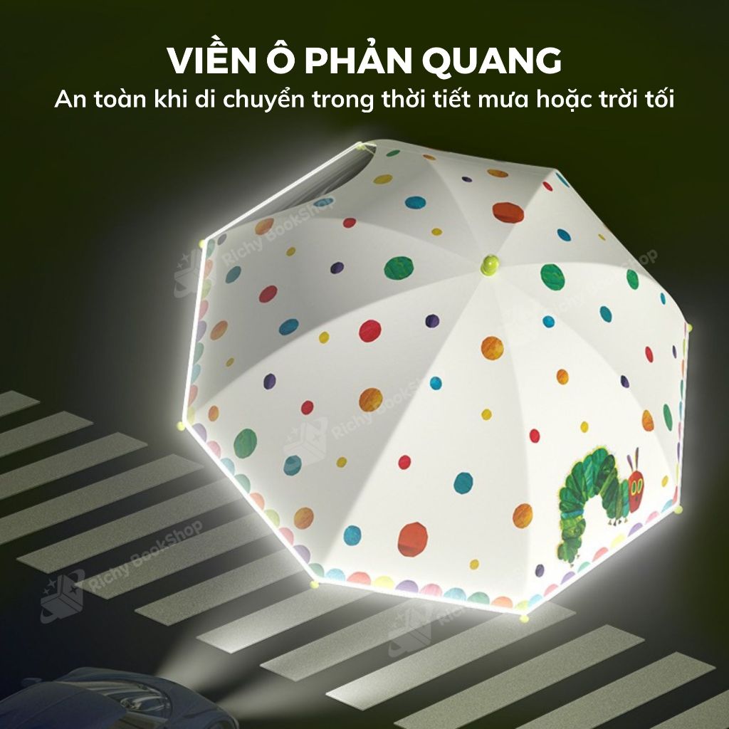 Ô Dù Trẻ Em Chính Hãng Mideer Kids' Umbrella Eric Carle - Thiết Kế Độc Đáo & An Toàn Cho Bé