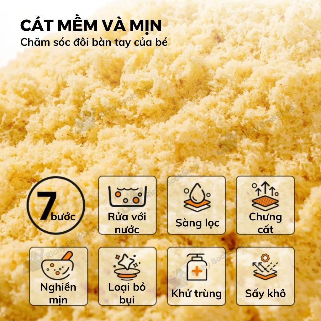 Bộ Cát Động Lực Mideer Magic Sand Play Set Kinetic Sand - Phiên Bản Chơi Dưới Nước, An Toàn Cho Bé