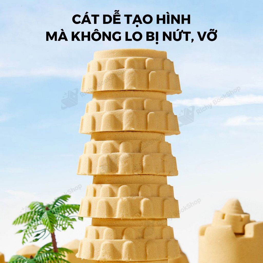 Bộ Cát Động Lực Mideer Magic Sand Play Set Kinetic Sand - Phiên Bản Chơi Dưới Nước, An Toàn Cho Bé