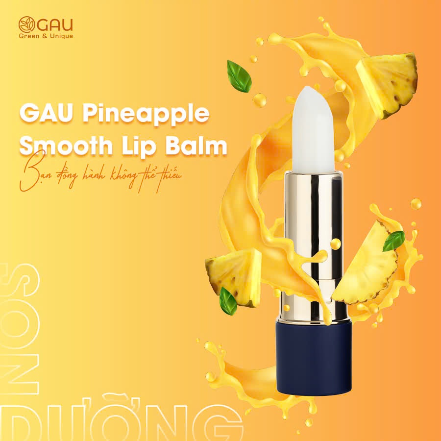 Son Dưỡng Môi Chiết Xuất XOÀI hoàn toàn Tự Nhiên GAU Mềm Mọng Giảm thâm Giảm Khô Nứt Tránh Bong Tróc