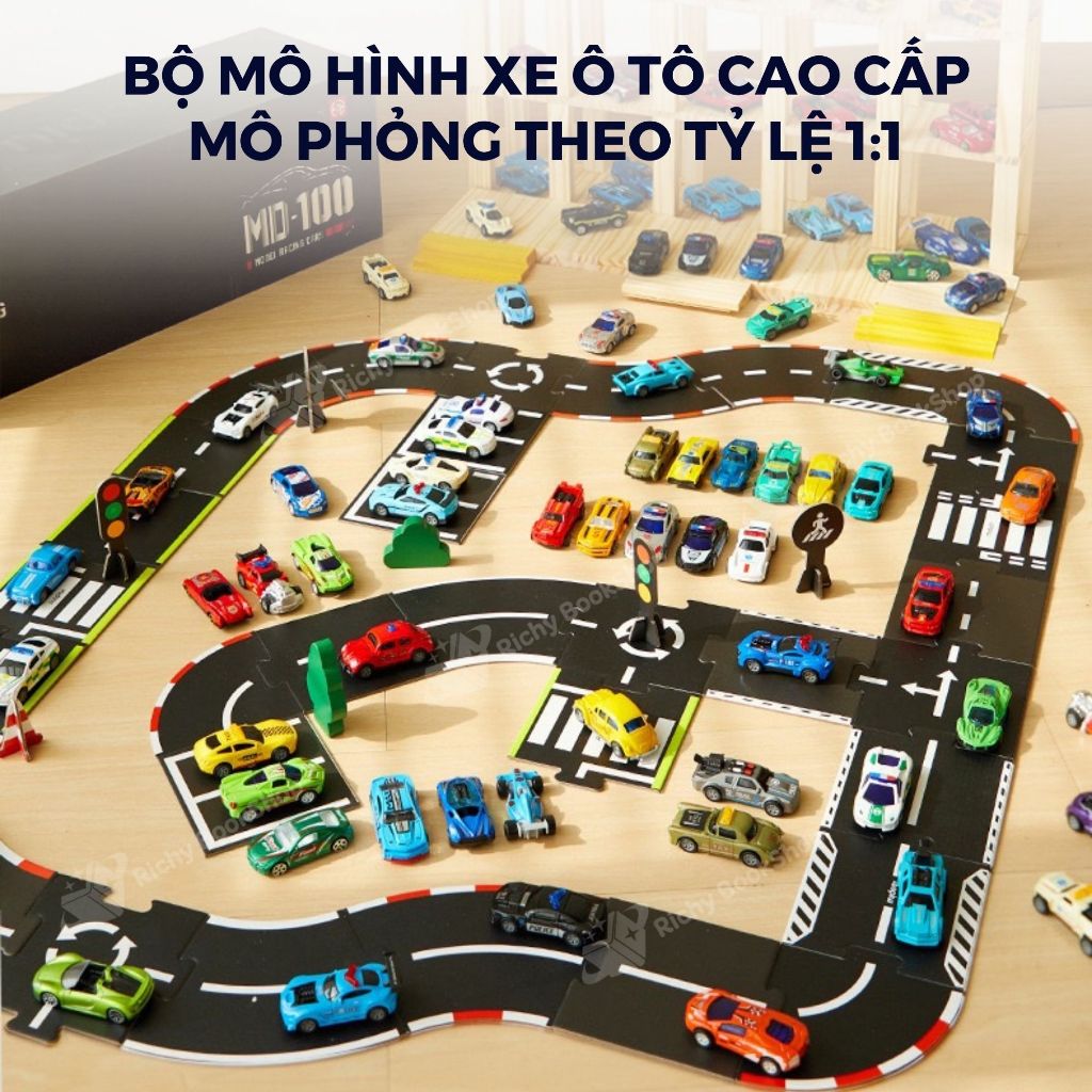 Bộ Mô Hình Xe Đua Mini Hợp Kim Mideer Mini Alloy Racing Cars - Thiết Kế Tinh Xảo, Bền Bỉ & An Toàn