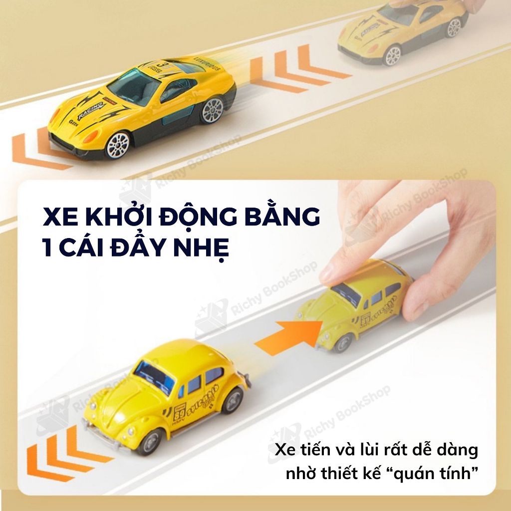Bộ Mô Hình Xe Đua Mini Hợp Kim Mideer Mini Alloy Racing Cars - Thiết Kế Tinh Xảo, Bền Bỉ & An Toàn