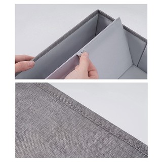 Bộ 3 thùng đựng quần áo chất liệu vải Bền đẹp chống bụi, ẩm mốc sắp xếp đồ lót, tất vớ, quần áo gọn gàng có nắp tiện lợi