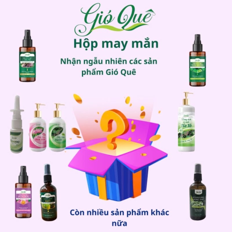 Hộp may mắn - bóc ra được ngẫu nhiên các sản phẩm của Gió Quê