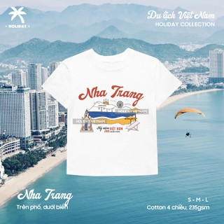 [HOẢ TỐC]  Áo thun nữ Baby tee Du lịch Việt Nam 250gsm cotton cao cấp