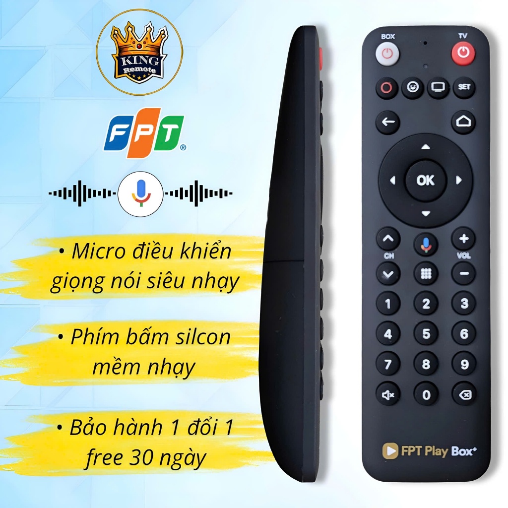 Điều khiển remote giọng nói đầu thu FPT play box hàng chính hãng ...