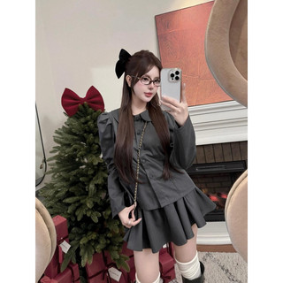 Set Ghi Xước Tay Bồng Váy Ly MPB