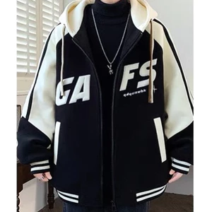Áo Khoác Nỉ UNISEX Form Rộng Thiết Kế Kiểu Dáng BOMBER Chữ Thêu GAFS Cực HOT Mẫu Mới