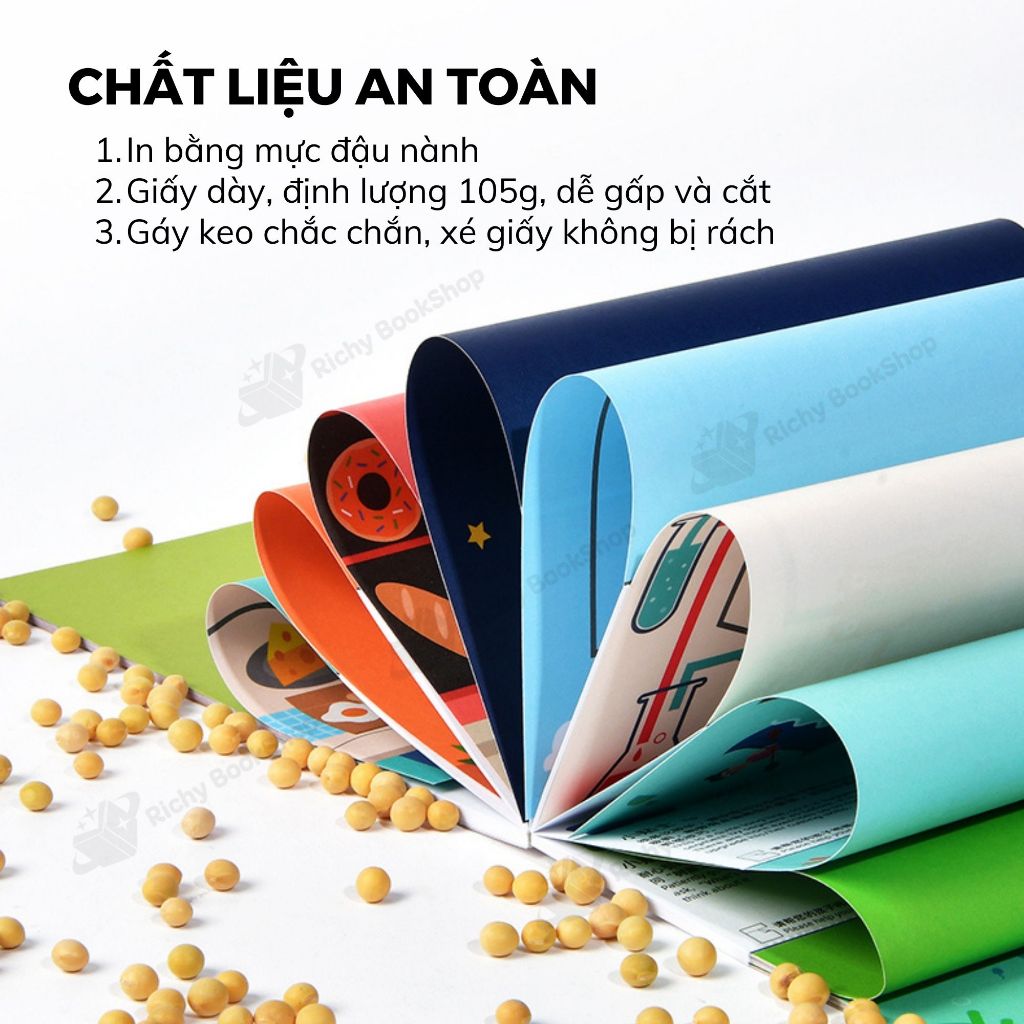 Đồ Chơi Thủ Công Cắt Giấy Tạo Hình Tư Duy Mideer Let's Cut 3 Cấp Độ