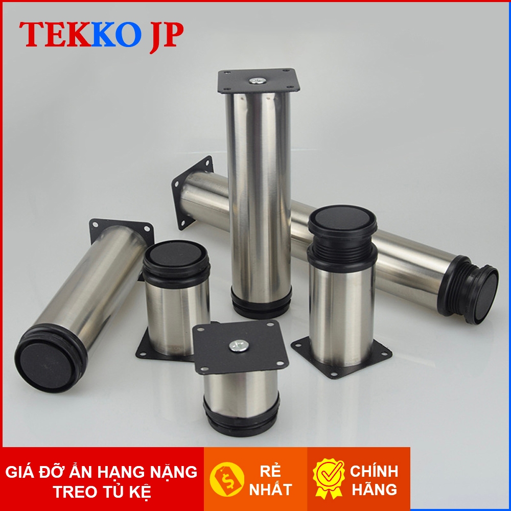 Chân inox tăng chỉnh, chân kệ tủ sofa 6cm-8cm-10cm-12cm-15cm-20cm ...