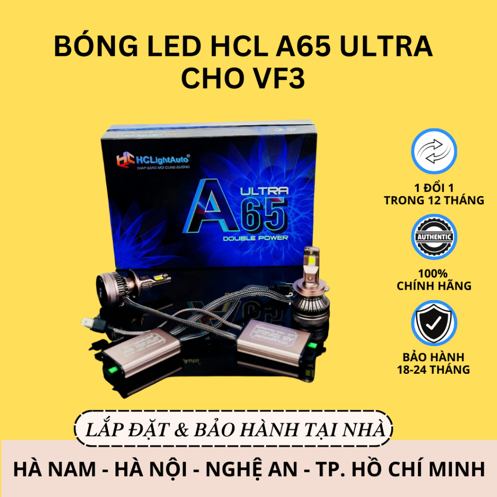 Bóng Led HCL A65 Ultra cho VF3 | Công Suất 65w | Màu 5800K | Shopee ...