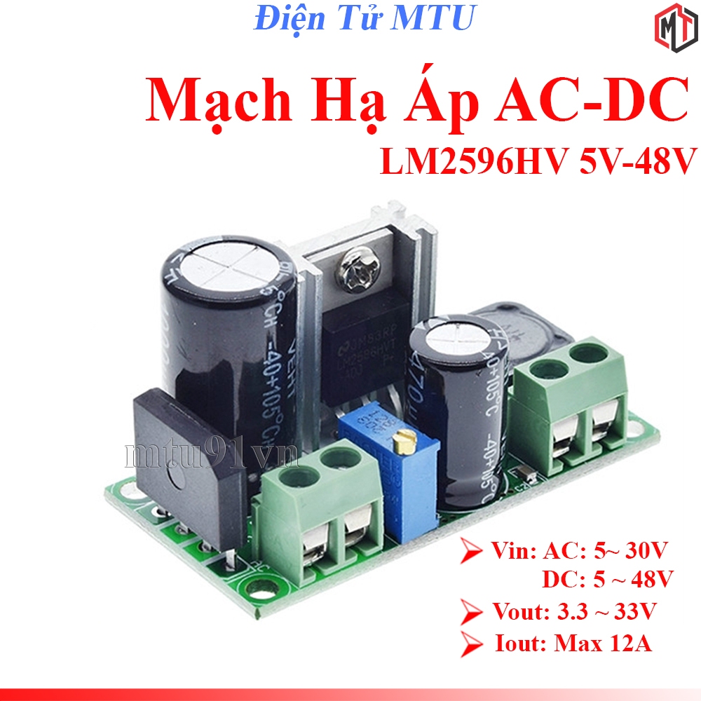 Verstelbare step-down spanningsregelaar module AC/DC naar DC