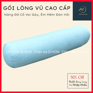 🔱COMBO ƯU ĐÃI🔱 Gối Lông Vũ (Tơ Tằm) Nằm Êm Mềm, Đàn Hồi, Nâng Đỡ Cổ Vai, Cải Thiện Giấc Ngủ Mỗi Đêm
