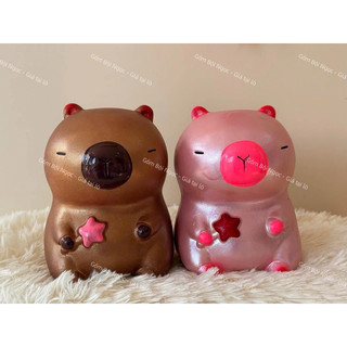 Heo Đất Capybara Tiết Kiệm Nhiều Màu Siêu Xinh - Gốm Thủ Công Lái Thiêu