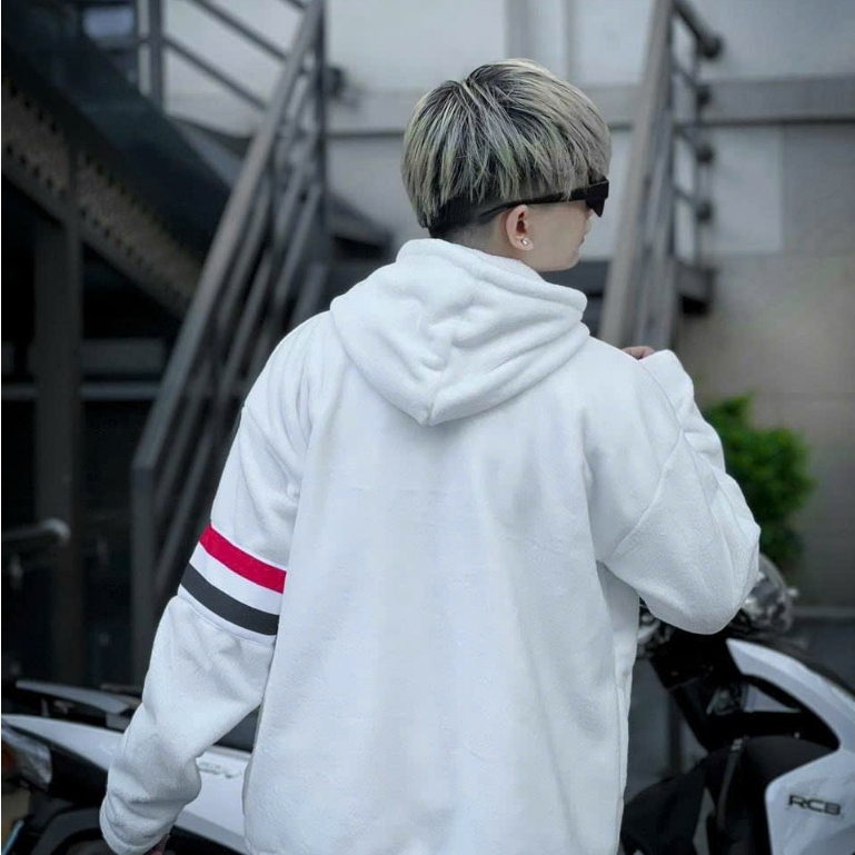 Áo Khoác Lông 4 Sọc 2 Lớp Mũ To Hàng 2 Lớp Chất Nỉ Bông Siêu Dày - Aó Hoodie Nam Nữ Phong Cách Trẻ Hot Trend 2024