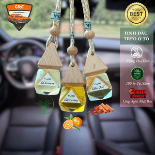 Tinh dầu treo xe ô tô Yumi hương thơm tự nhiên, khử mùi, an toàn. Tinh dầu treo xe hơi nguyên chất