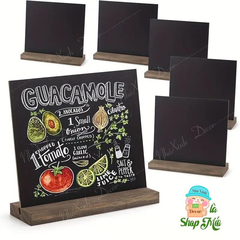 Bảng đen nhỏ viết bút dạ quang tin nhắn, thông báo, bảng đen menu để bàn
