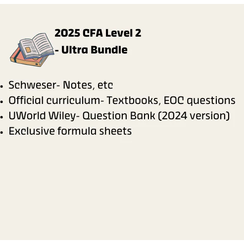 2026 CFA Level 2 Ultra Bundle- Schweser, UWorld Wiley, Official ...