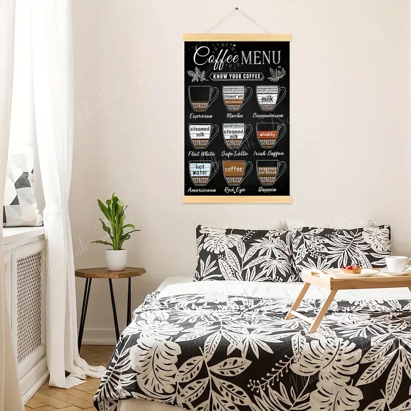 Bảng đen viết bút dạ quang treo tường decor, bảng đen treo tường menu nhà hàng, cafe