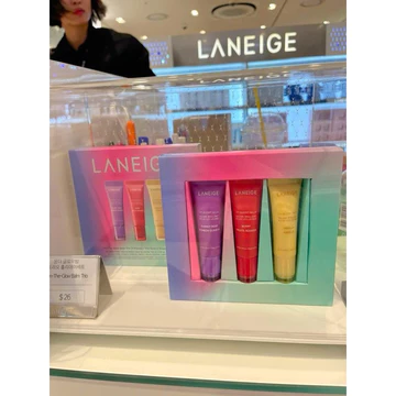 [CHÍNH HÃNG 100%] SET DƯỠNG MÔI LANEIGE 3 TUÝP MẪU 2024